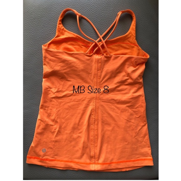 Lululemon Free to be tank Size 8 Pizzaz - Orange - Picture 4 of 6